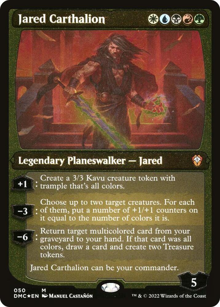Jared Carthalion (Display Commander) - Thick Stock [Commander: Dominaria United] 50