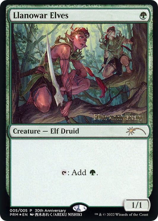 Llanowar Elves [30th Anniversary Promos] 5