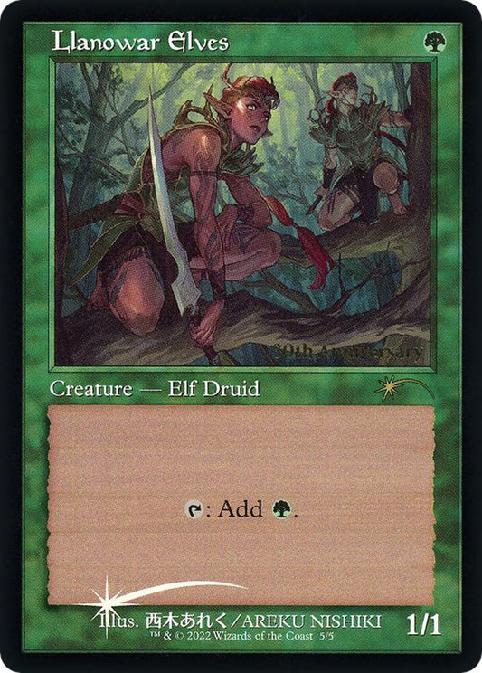 Llanowar Elves (Retro Frame) [30th Anniversary Promos] 5