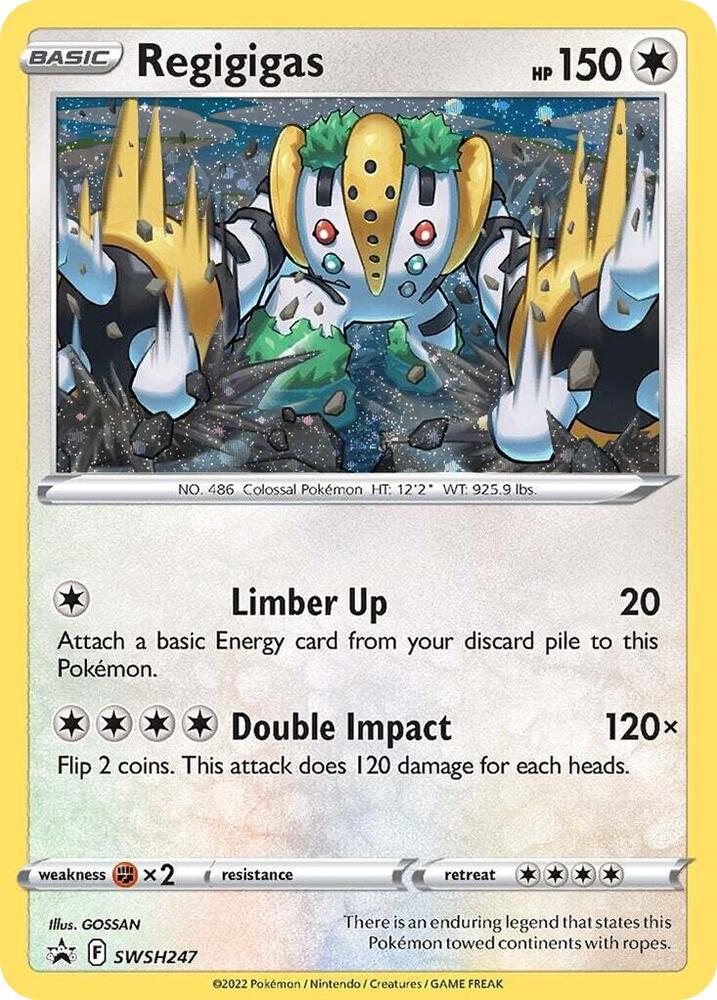 Regigigas - SWSH247 (Cosmos Holo) [SWSH: Sword & Shield Promo Cards] SWSH247
