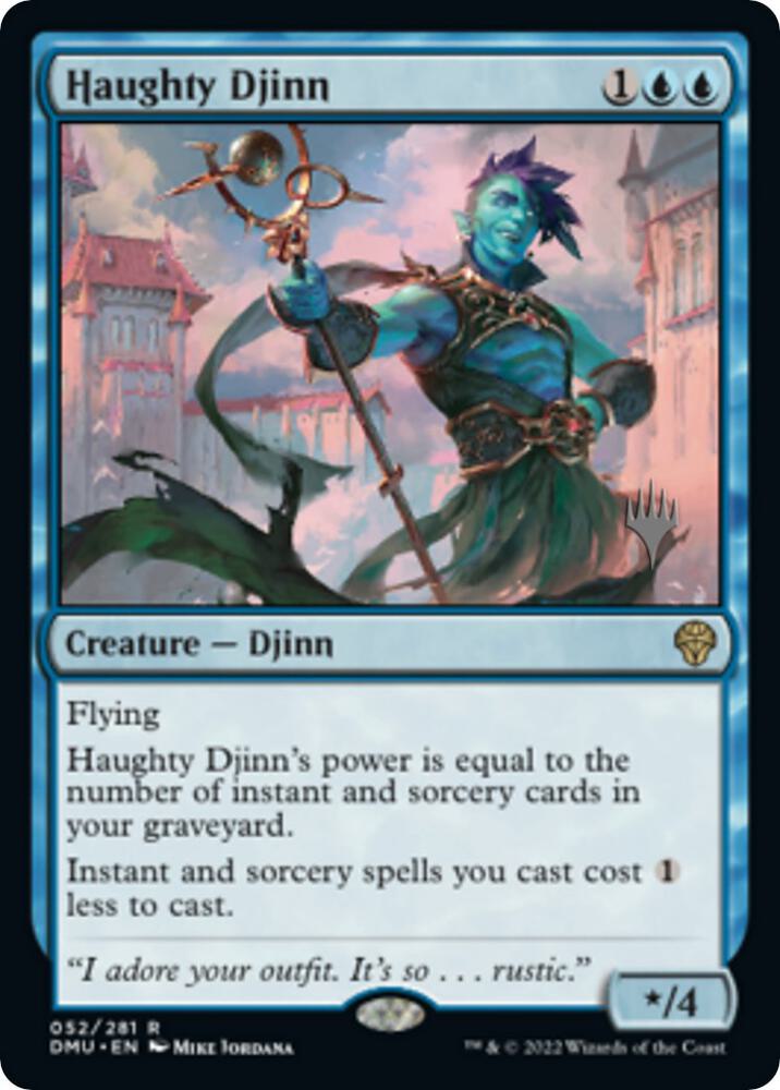 Haughty Djinn [Promo Pack: Dominaria United] 52
