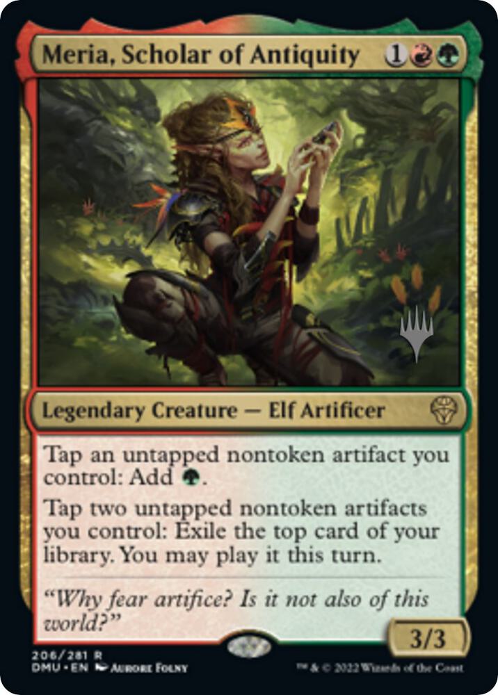 Meria, Scholar of Antiquity [Promo Pack: Dominaria United] 206