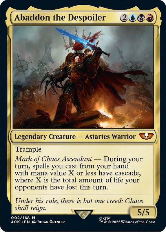 Abaddon the Despoiler (Surge Foil) [Universes Beyond: Warhammer 40,000] 2