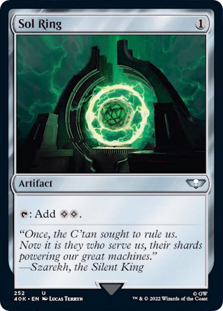 Sol Ring (252) (Surge Foil) [Universes Beyond: Warhammer 40,000] 252