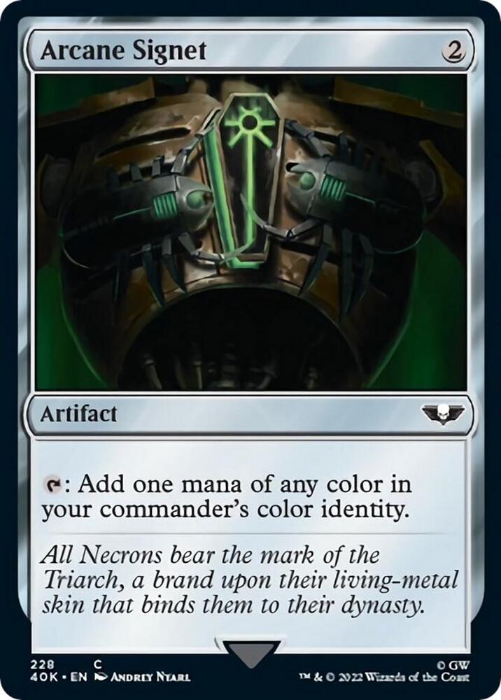 Arcane Signet (228) (Surge Foil) [Universes Beyond: Warhammer 40,000] 228