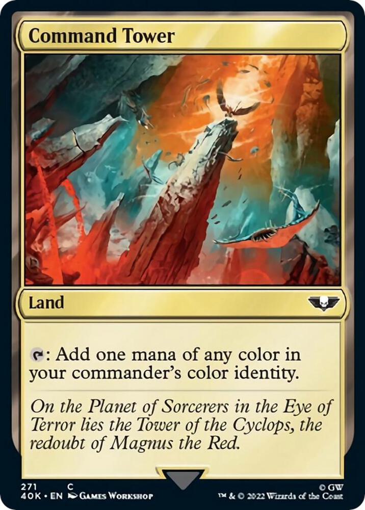 Command Tower (271) (Surge Foil) [Universes Beyond: Warhammer 40,000] 271