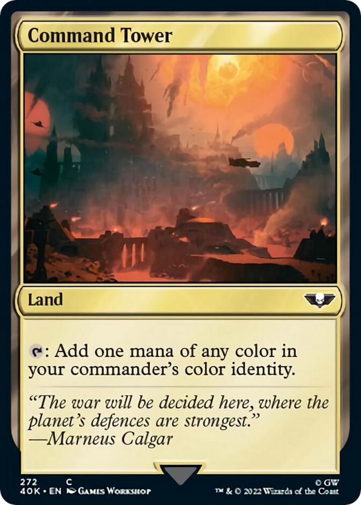 Command Tower (272) (Surge Foil) [Universes Beyond: Warhammer 40,000] 272