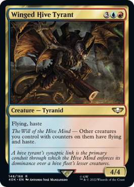 Winged Hive Tyrant (Surge Foil) [Universes Beyond: Warhammer 40,000] 148