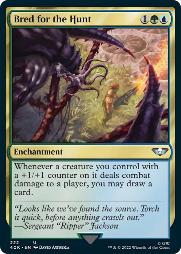 Bred for the Hunt (Surge Foil) [Universes Beyond: Warhammer 40,000] 222