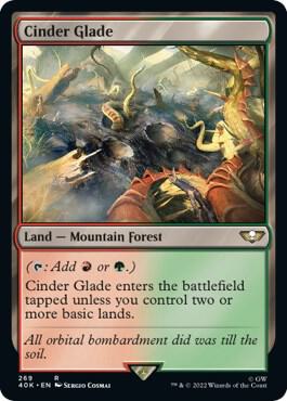 Cinder Glade (Surge Foil) [Universes Beyond: Warhammer 40,000] 269