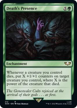 Death's Presence (Surge Foil) [Universes Beyond: Warhammer 40,000] 212