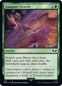 Rampant Growth (Surge Foil) [Universes Beyond: Warhammer 40,000] 220