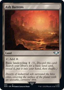 Ash Barrens (Surge Foil) [Universes Beyond: Warhammer 40,000] 265
