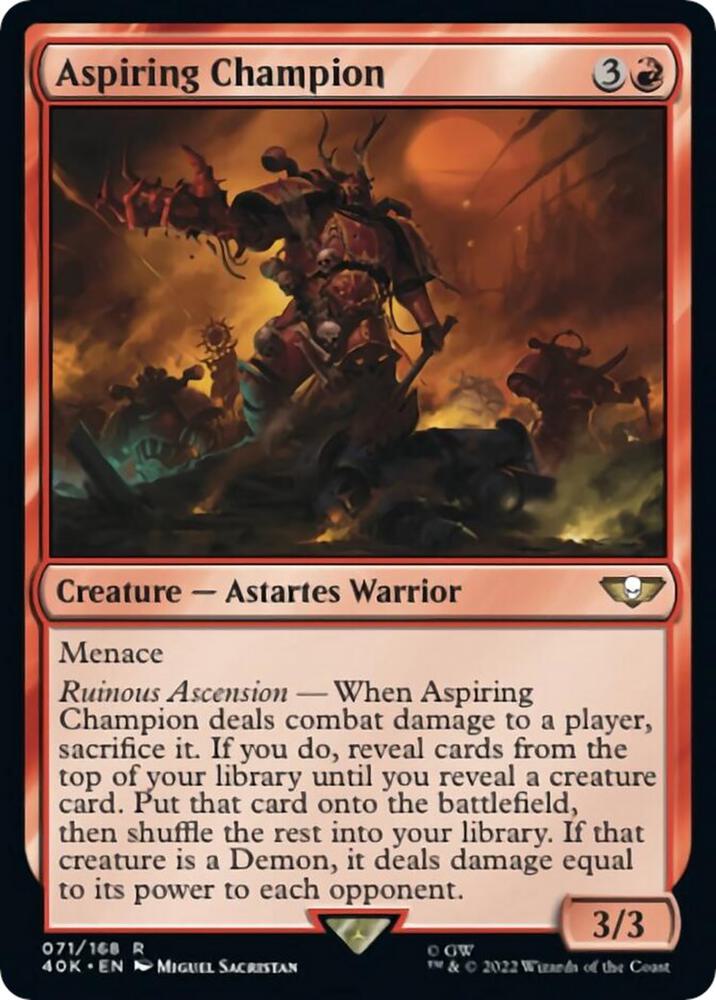 Aspiring Champion (Surge Foil) [Universes Beyond: Warhammer 40,000] 71