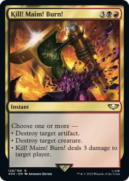 Kill! Maim! Burn! (Surge Foil) [Universes Beyond: Warhammer 40,000] 128