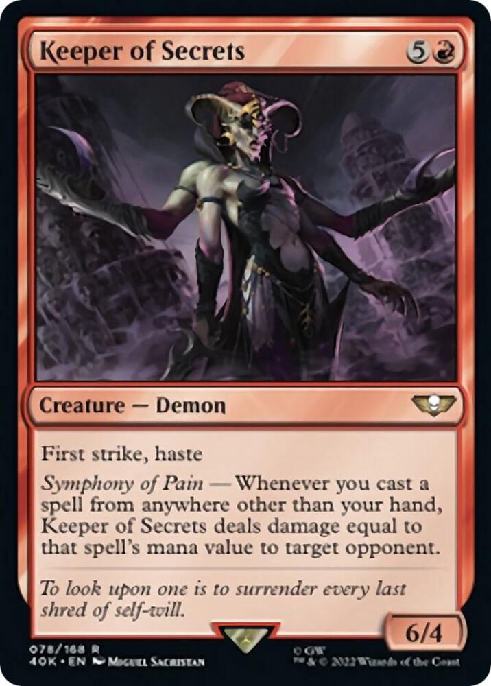 Keeper of Secrets (Surge Foil) [Universes Beyond: Warhammer 40,000] 78