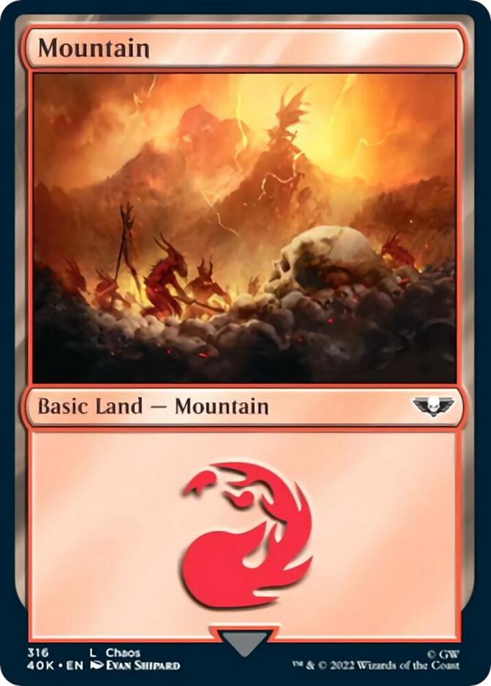 Mountain (316) [Universes Beyond: Warhammer 40,000] 316