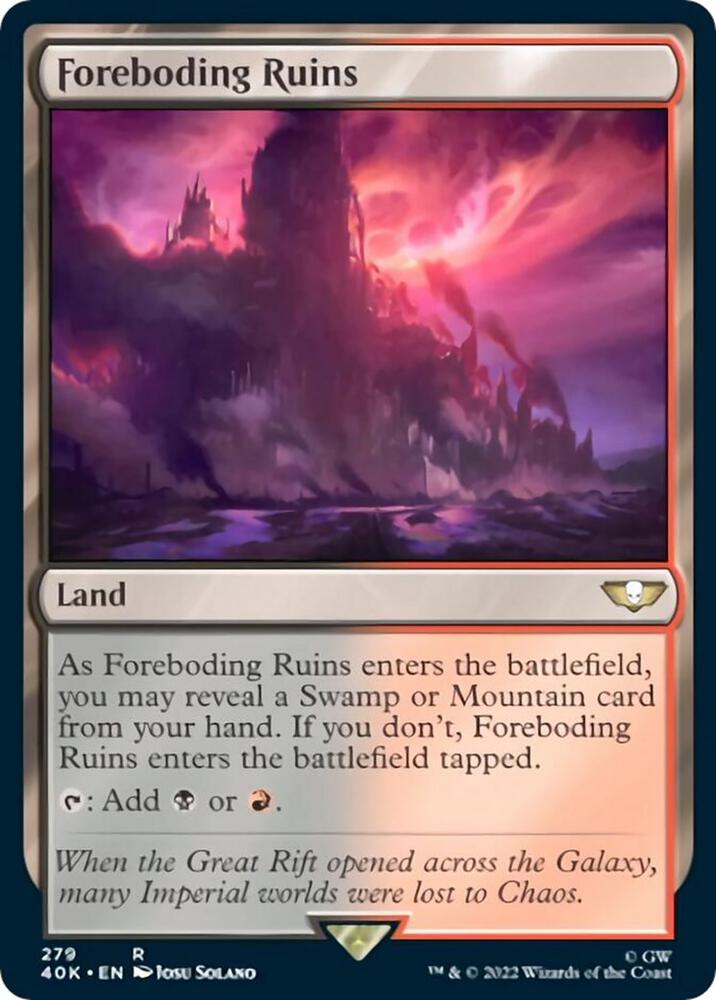 Foreboding Ruins (Surge Foil) [Universes Beyond: Warhammer 40,000] 279
