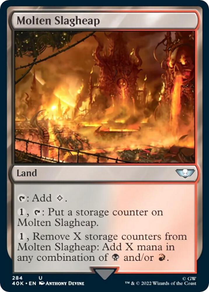 Molten Slagheap (Surge Foil) [Universes Beyond: Warhammer 40,000] 284
