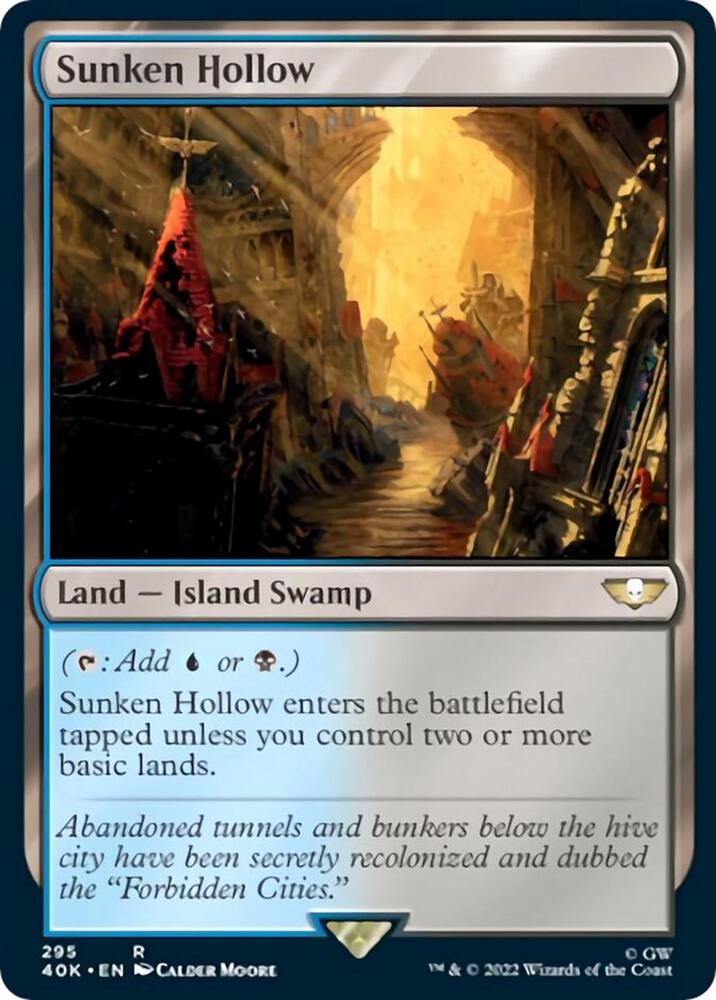 Sunken Hollow (Surge Foil) [Universes Beyond: Warhammer 40,000] 295