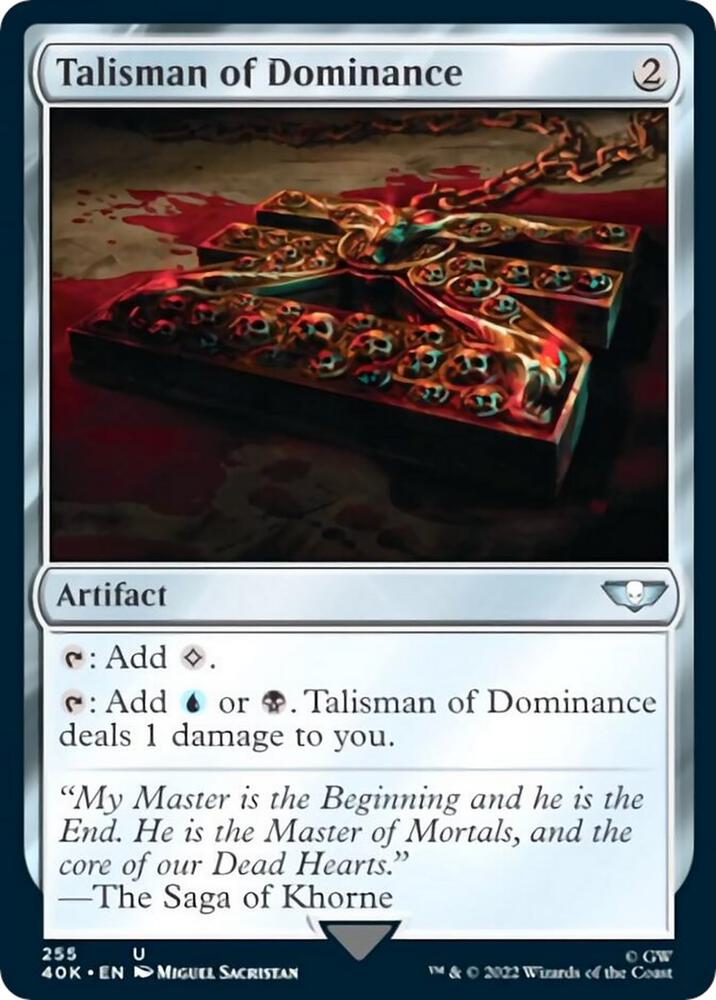 Talisman of Dominance (255) (Surge Foil) [Universes Beyond: Warhammer 40,000] 255
