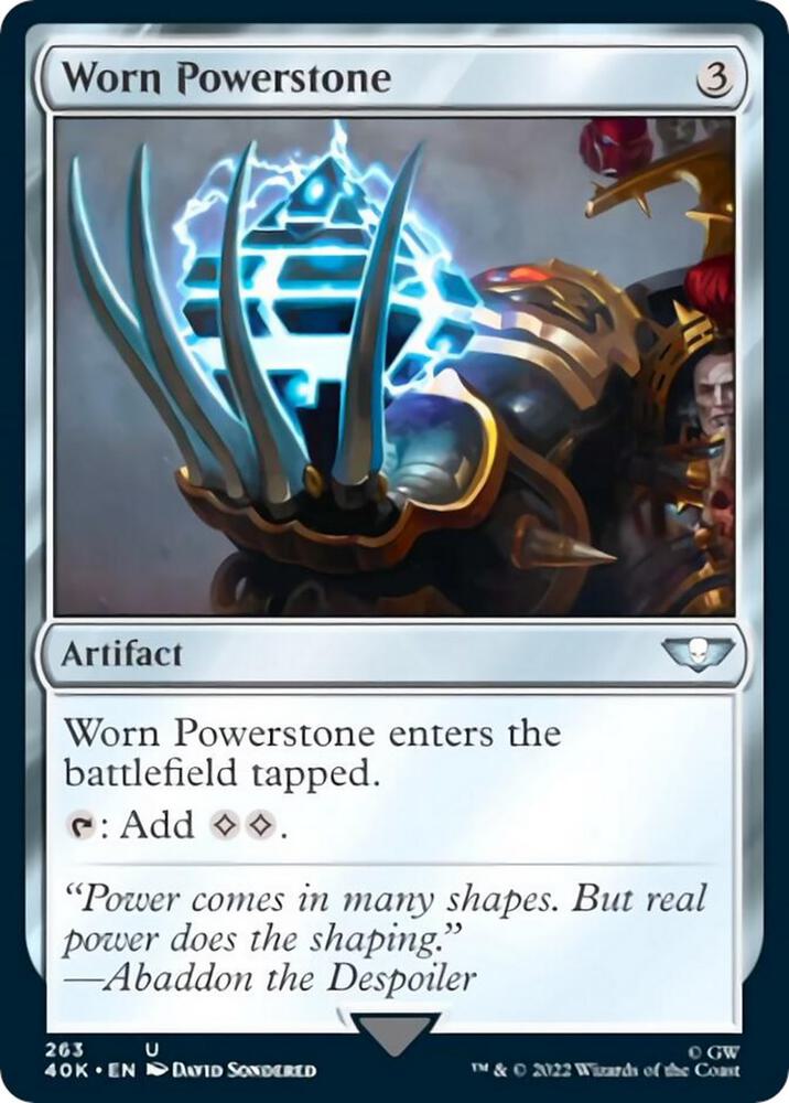 Worn Powerstone (Surge Foil) [Universes Beyond: Warhammer 40,000] 263