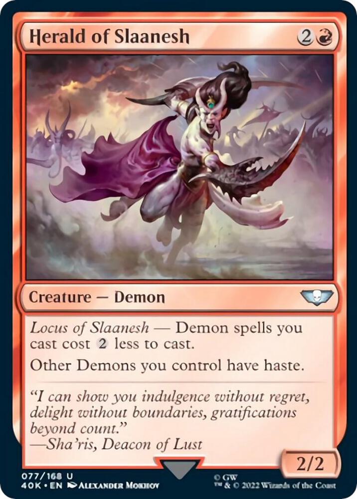 Herald of Slaanesh (Surge Foil) [Universes Beyond: Warhammer 40,000] 77