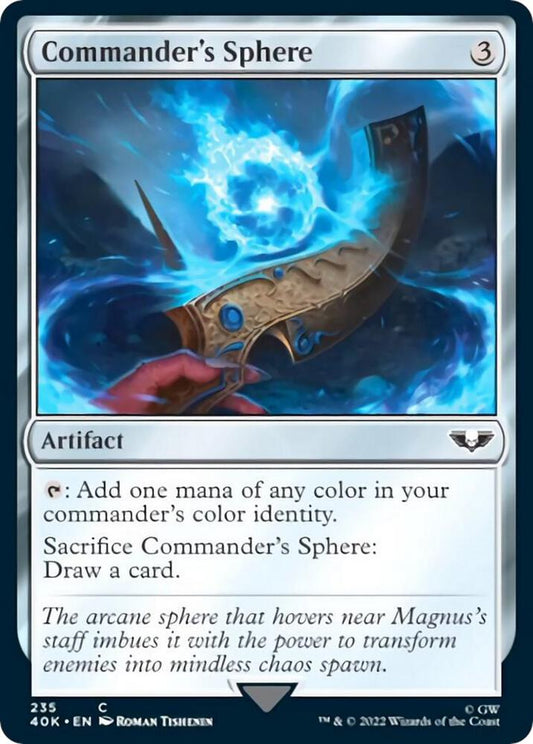 Commander's Sphere (235) (Surge Foil) [Universes Beyond: Warhammer 40,000] 235