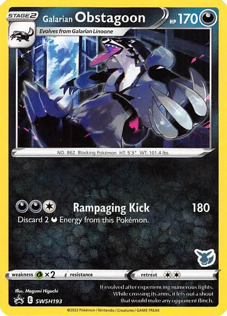 Galarian Obstagoon - SWSH193 (Eevee Stamped) [Battle Academy 2022] SWSH193