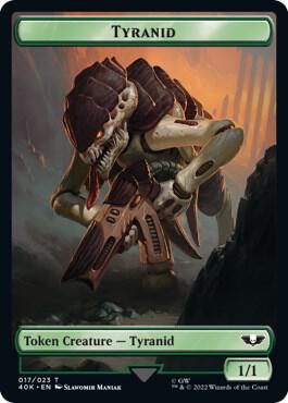 Tyranid (017) // Tyranid Warrior Double-Sided Token [Universes Beyond: Warhammer 40,000] 17 // 19