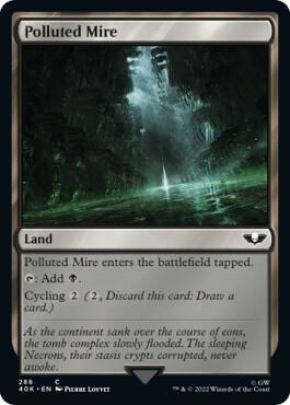 Polluted Mire (Surge Foil) [Universes Beyond: Warhammer 40,000] 288
