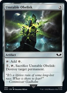 Unstable Obelisk (Surge Foil) [Universes Beyond: Warhammer 40,000] 260