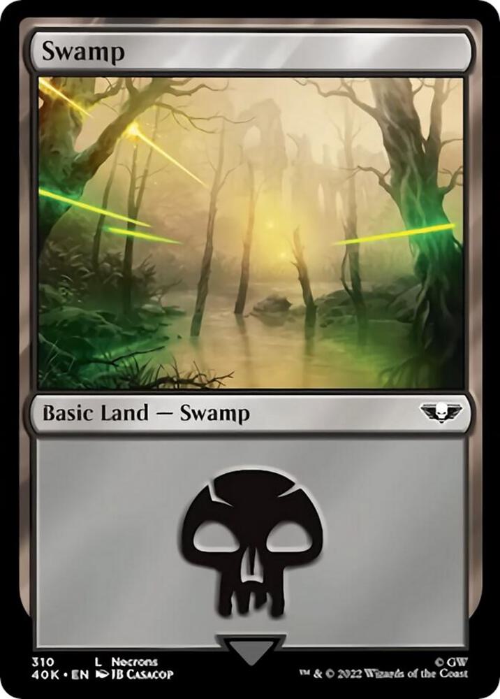 Swamp (310) (Surge Foil) [Universes Beyond: Warhammer 40,000] 310