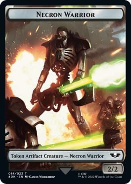 Necron Warrior // Insect Double-Sided Token (Surge Foil) [Universes Beyond: Warhammer 40,000] 14 // 22