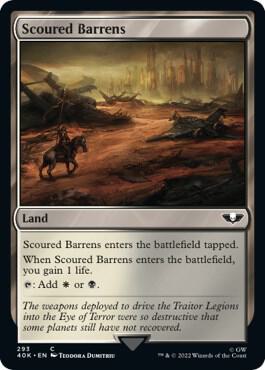 Scoured Barrens (Surge Foil) [Universes Beyond: Warhammer 40,000] 293