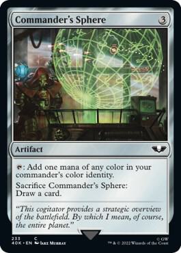 Commander's Sphere (233) (Surge Foil) [Universes Beyond: Warhammer 40,000] 233