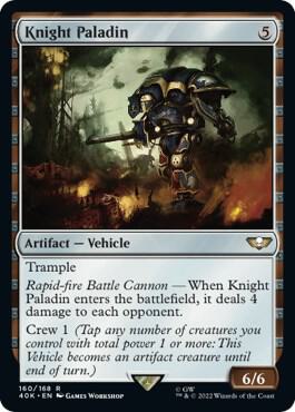 Knight Paladin (Surge Foil) [Universes Beyond: Warhammer 40,000] 160