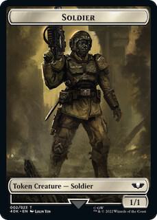 Soldier (002) // Space Marine Devastator Double-Sided Token [Universes Beyond: Warhammer 40,000] 2 // 5