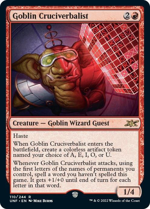Goblin Cruciverbalist [Unfinity] 110