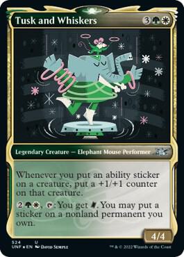 Tusk and Whiskers (Showcase) (Galaxy Foil) [Unfinity] 524