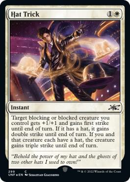 Hat Trick (Galaxy Foil) [Unfinity] 299