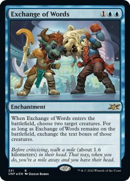Exchange of Words (Galaxy Foil) [Unfinity] 331
