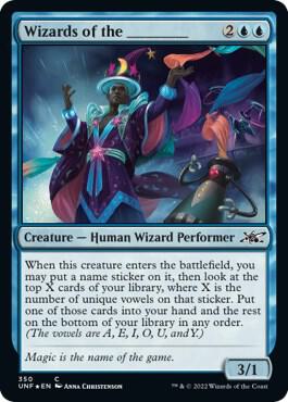 Wizards of the _______ (Galaxy Foil) [Unfinity] 350