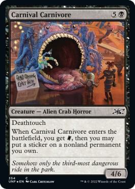 Carnival Carnivore (Galaxy Foil) [Unfinity] 354