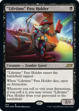 "Lifetime" Pass Holder (Galaxy Foil) [Unfinity] 365