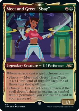 Meet and Greet "Sisay" (Showcase) (Galaxy Foil) [Unfinity] 515