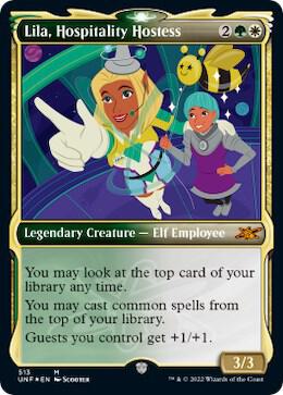 Lila, Hospitality Hostess (Showcase) (Galaxy Foil) [Unfinity] 513