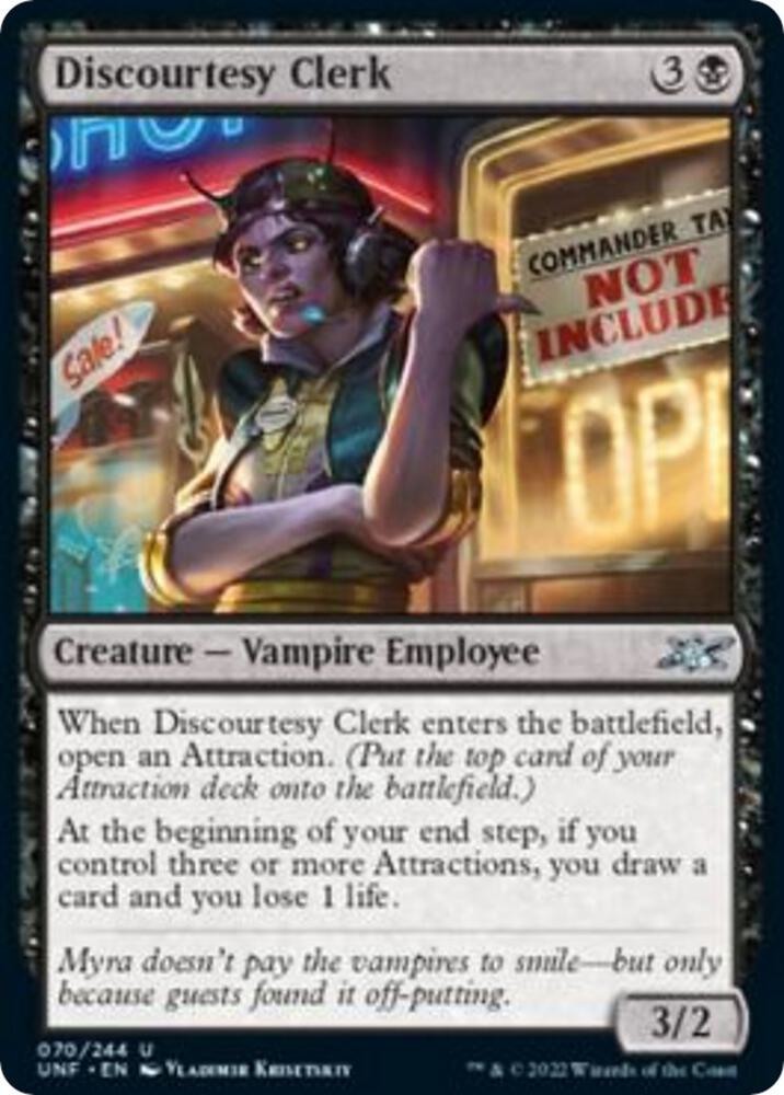 Discourtesy Clerk [Unfinity] 70