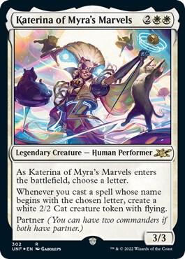 Katerina of Myra's Marvels (Galaxy Foil) [Unfinity] 302