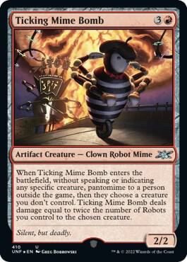 Ticking Mime Bomb (Galaxy Foil) [Unfinity] 410